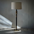 Jordi Villanova Wood and Brass Floor Lamp