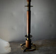 Jordi Villanova Wood and Brass Floor Lamp