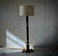 Jordi Villanova Wood and Brass Floor Lamp