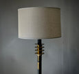 Jordi Villanova Wood and Brass Floor Lamp