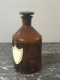 Amber Glass Bottle with Stopper