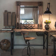 Metal and Wood Work Desk