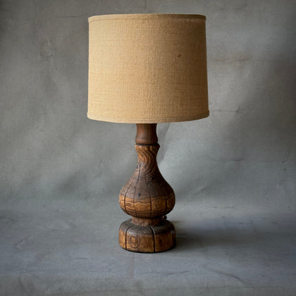 Large Wooden Lamp