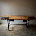 Metal and Wood Work Desk