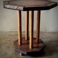 Leather Top Occasional Table