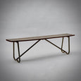 Wood and Metal Bench