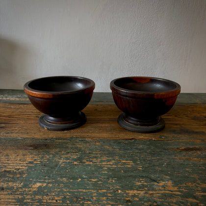 Pair of Lignum Vitae Bowls