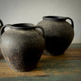 12 Black Terra Cotta Pots