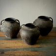 12 Black Terra Cotta Pots