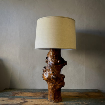 Primitive Wood Lamp