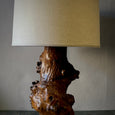 Primitive Wood Lamp