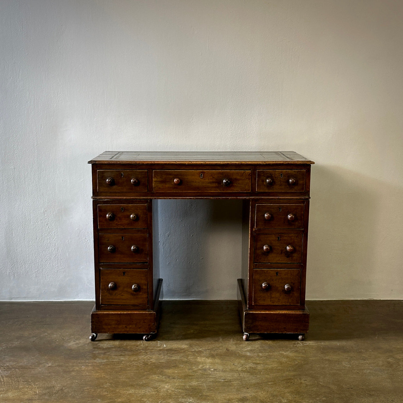 Leather Topped Desk in Walnut