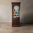 Victorian English Bookcase with Caned Doors