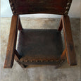 Tall Armorial Arm Chair