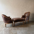 Duchesse Chairs With Ottoman