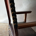 Tall Armorial Arm Chair