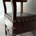 Tall Armorial Arm Chair