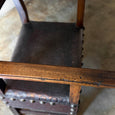 Tall Armorial Arm Chair