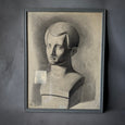 Charcoal Drawing of A Bust