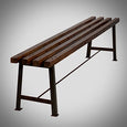Wood and Metal Bench