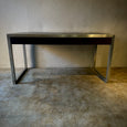 Metal and Leather Writing Table