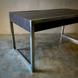 Metal and Leather Writing Table