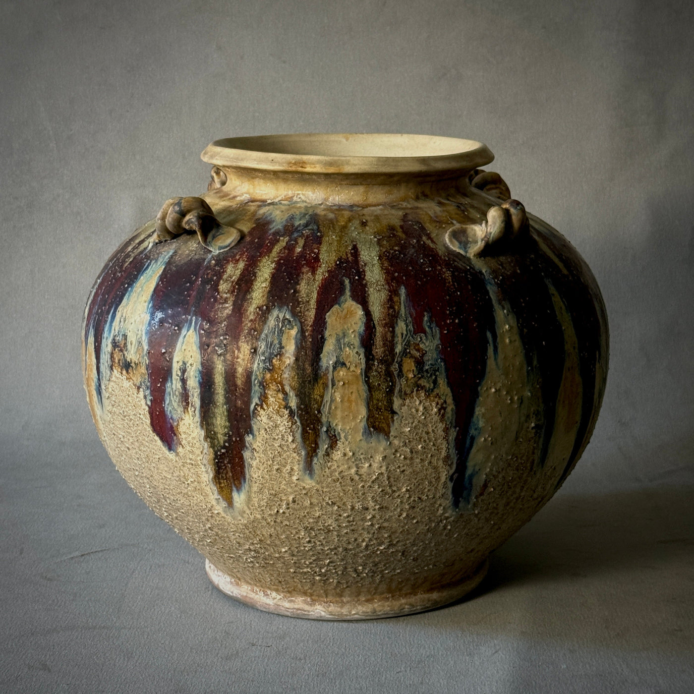 Drip Glazed Pot