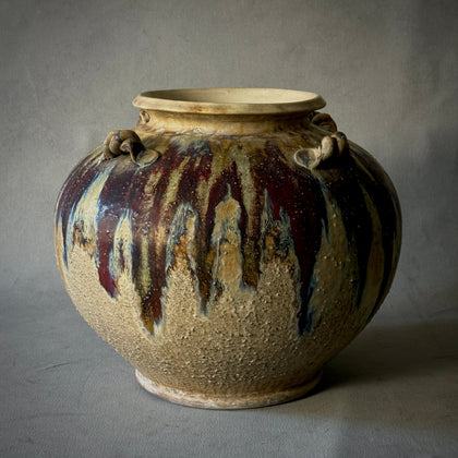 Drip Glazed Pot