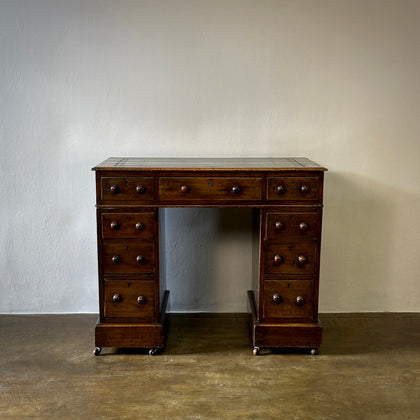 Leather Topped Desk in Walnut