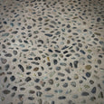 Pebble Stone and Iron Table