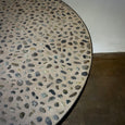 Pebble Stone and Iron Table