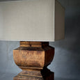 Wood Pedestal Lamp