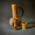 Set of Three Wood Vases