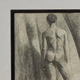 Academic Charcoal Drawing of Nude