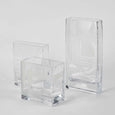 GLASS ETCHED VASES